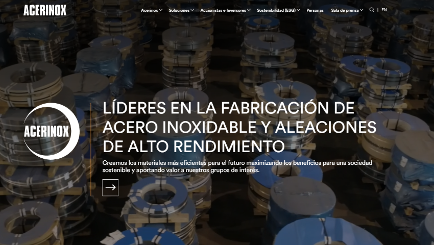 Más digital, moderno, innovador… descubre el nuevo Acerinox.com